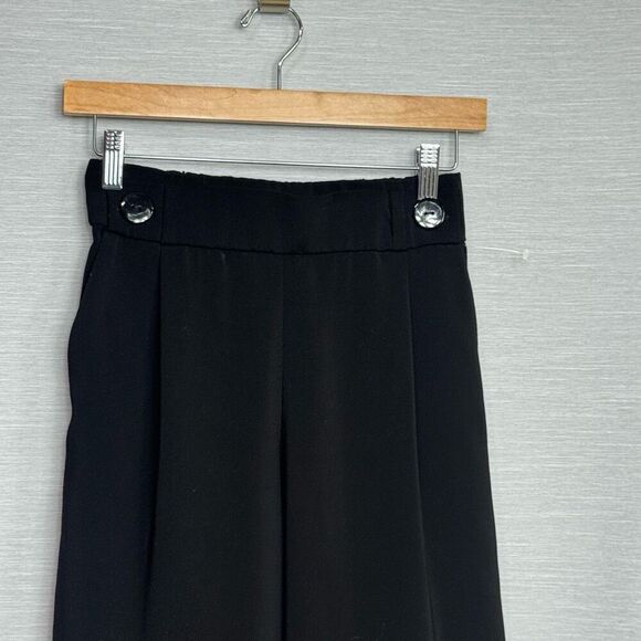 Zara Trf Wide Leg Trousers Size XS Ladies black - Picture 3 of 8